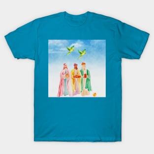 The Three Kings in route to deliver gifts T-Shirt